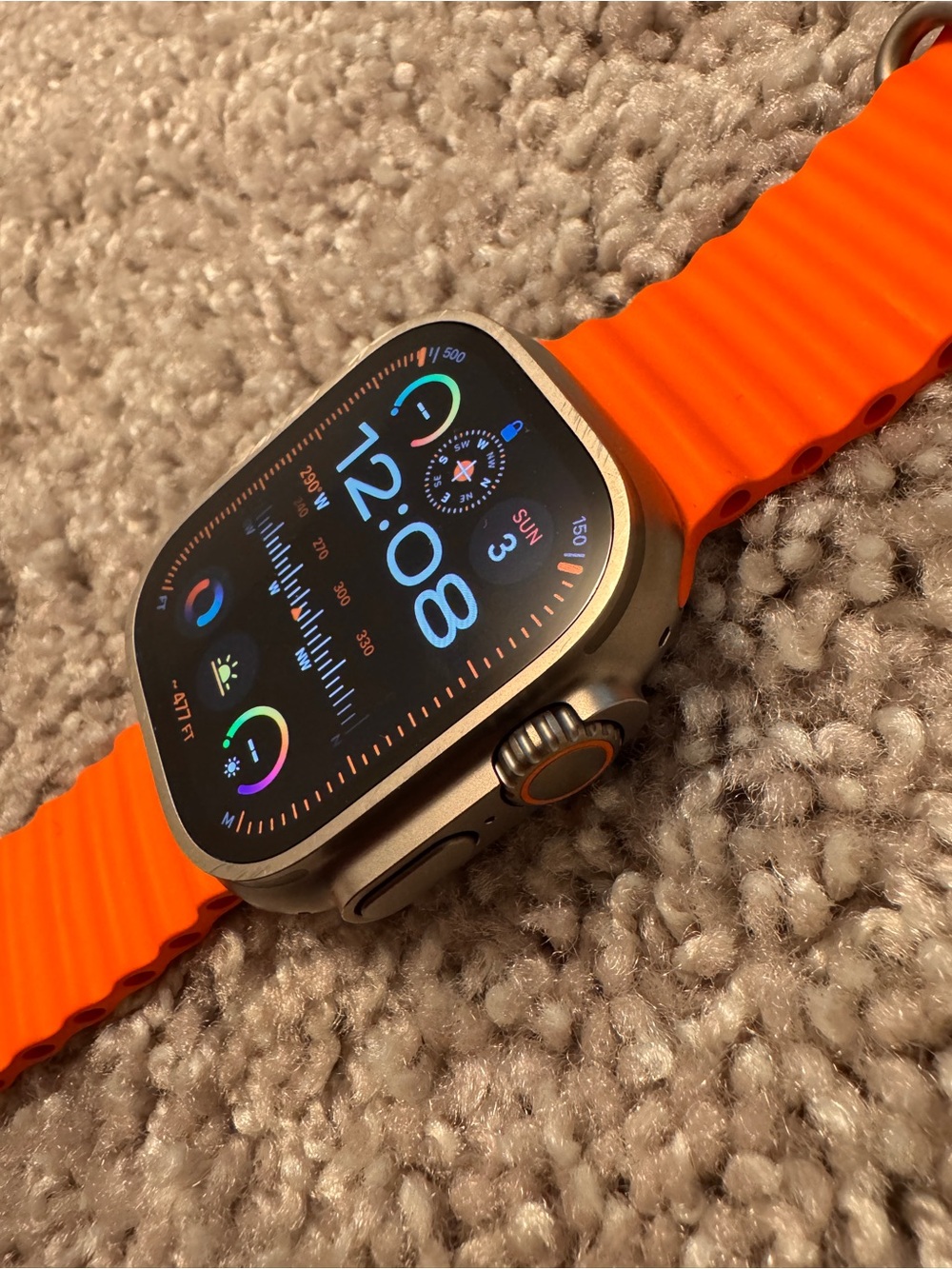 Apple ultra 2 Smartwatch with orange Sport Band - Picture 2 of 8